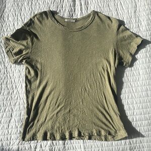 Small basic green tee